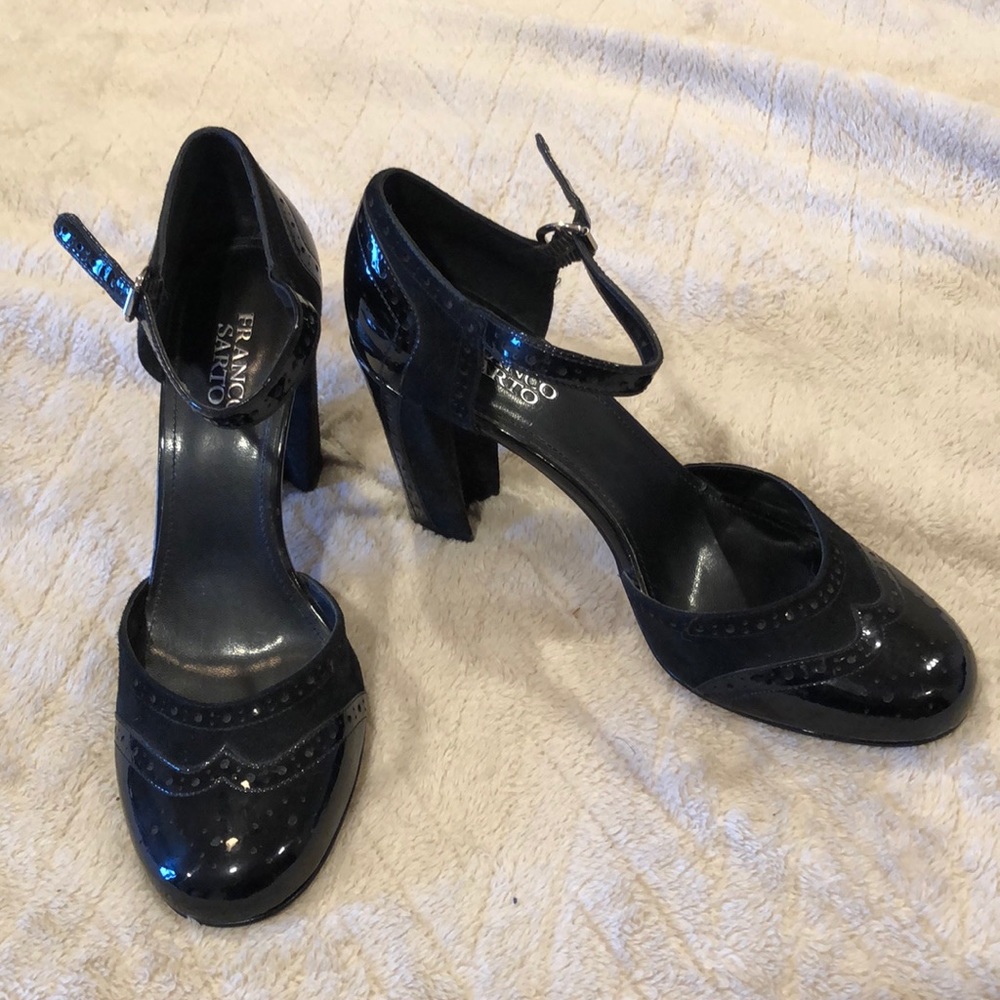 NWOT Franco Sarto Duncan Strap Heel Sz10M